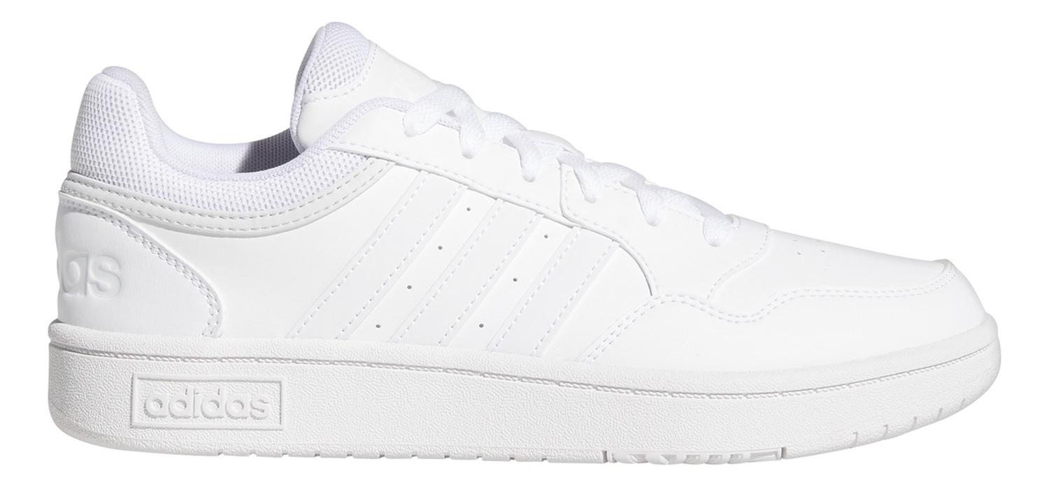 Tenis Mujer Casual adidas Hoops Low Blanco Cintas Dama
