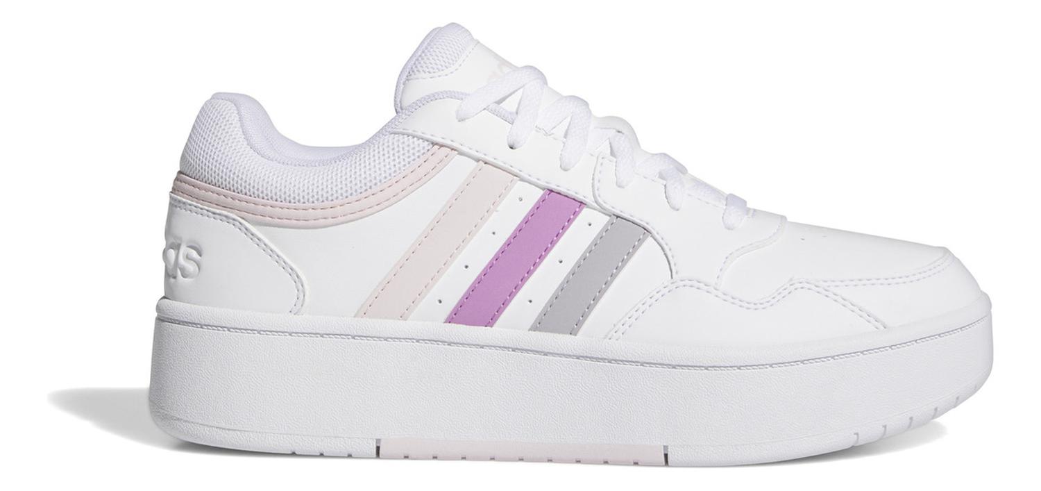 Tenis Blanco adidas Mujer Hoops Casual Original Sneakers Plataform - Main Image