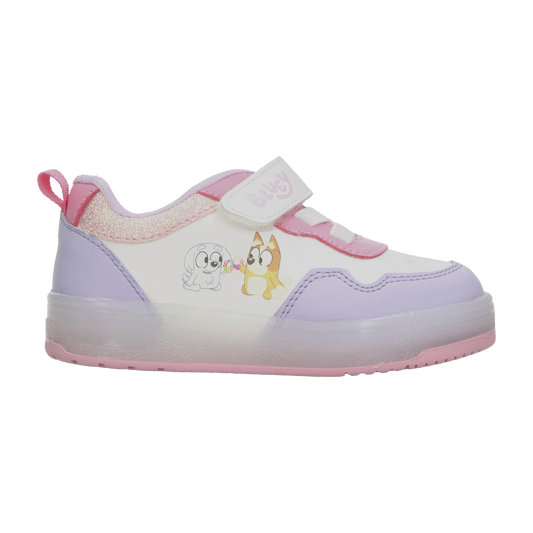 Tenis Bluey Niña Blanco Casual Luz Led Infantil T12-15