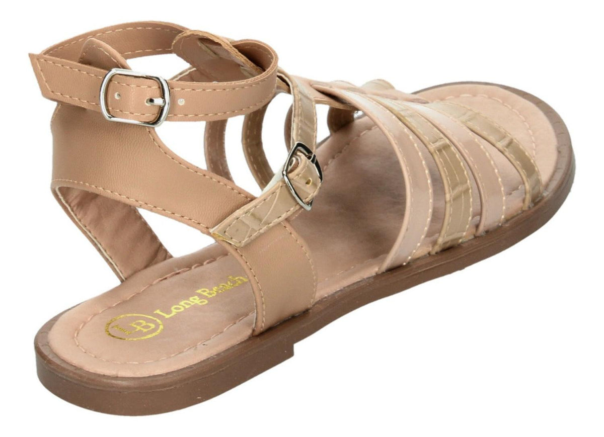 Sandalias Long Beach Para Mujer 182 Beige [lbe93], foto 5 de 10