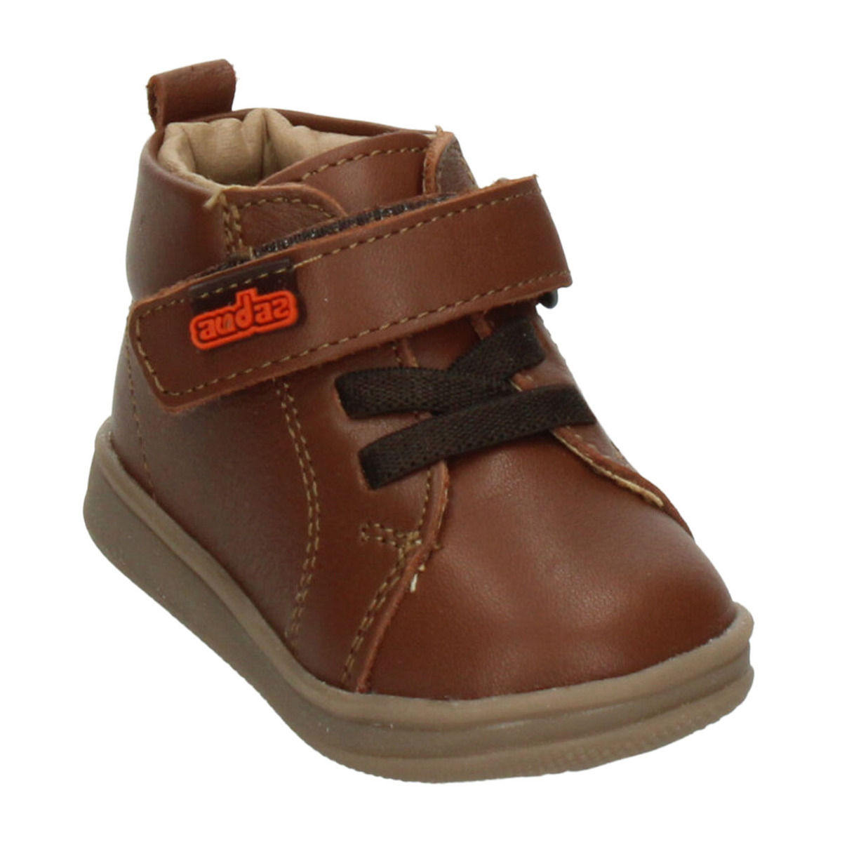 Bota Coqueta Niño Café Casual Cinta Adhesiva Infantil T11-14, foto 4 de 10