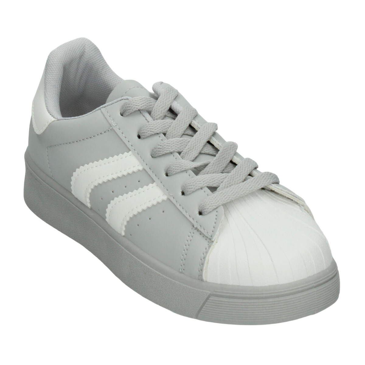 Tenis Berlin Dama Gris Casual Cintas Cómodo Mujer, foto 4 de 10