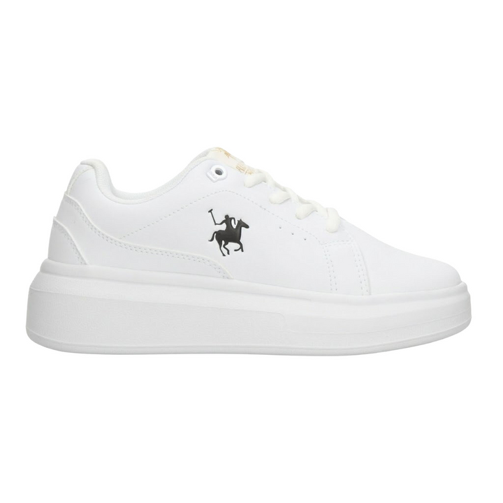 Tenis Polo Dama Blanco Casual Escolar Cintas Mujer