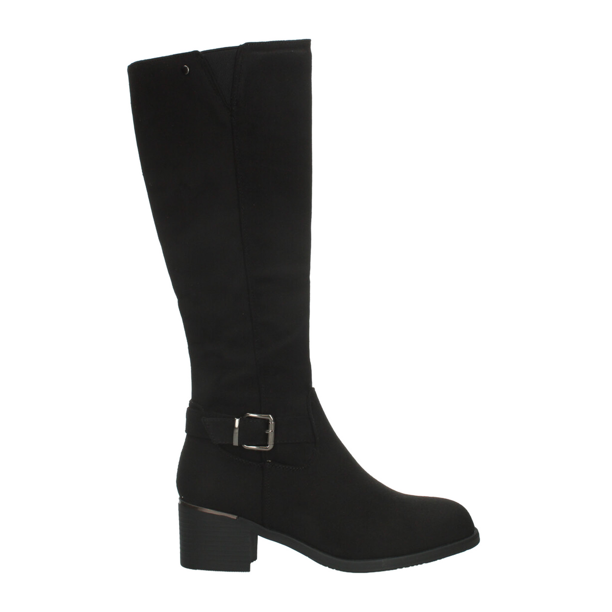 Bota Perugia Dama Negro Casual Larga Tacón Cierre Mujer, foto 1 de 10