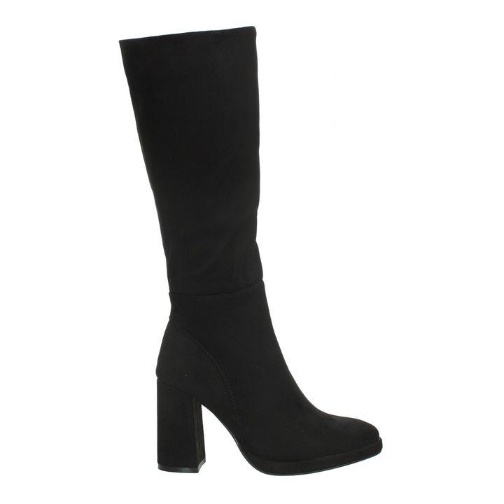 Bota Berlin Dama Negro Casual Tacón Largo Cierre Mujer