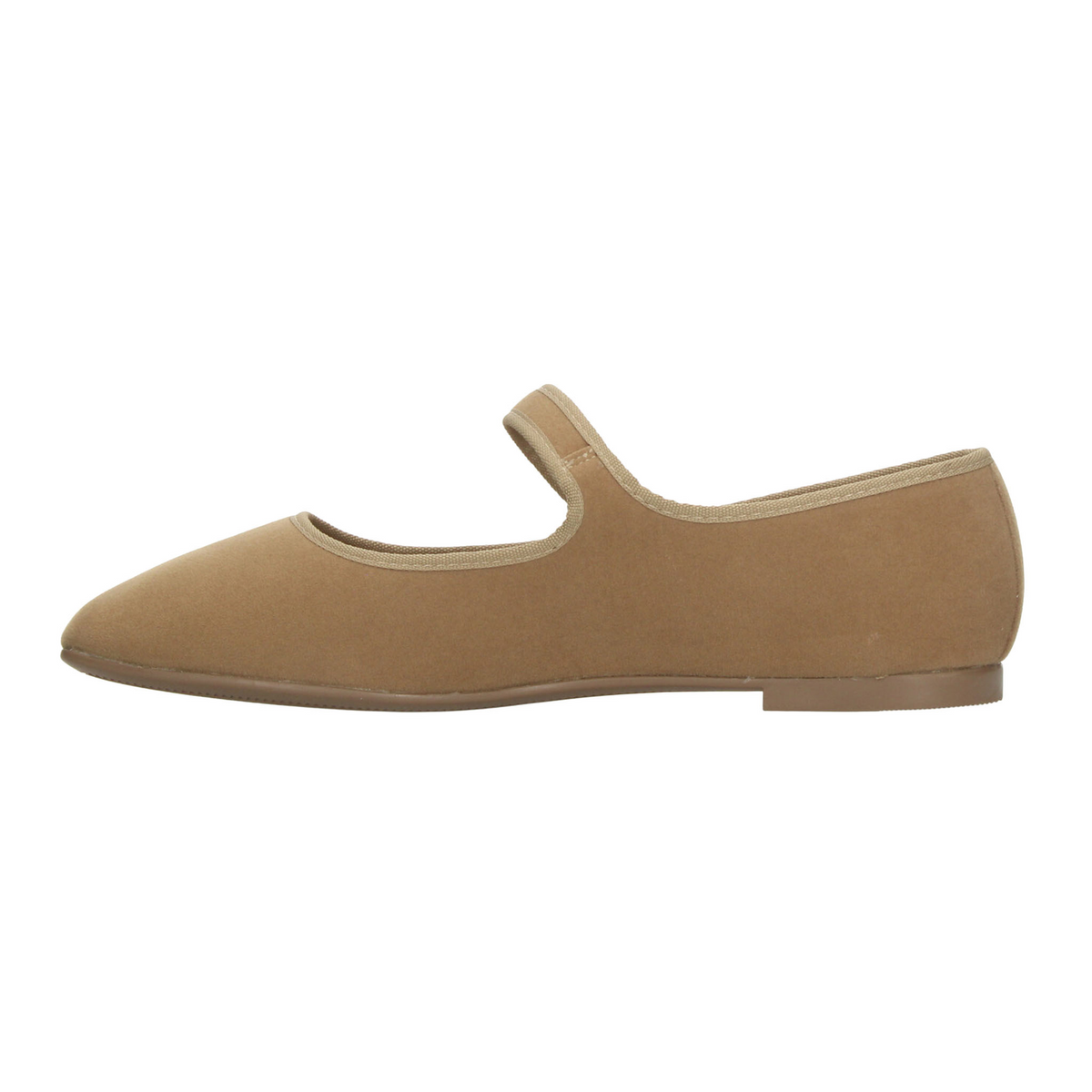 Flats Paulina Mary Jane Dama Camel Café Casual Gamuza Mujer, foto 5 de 10