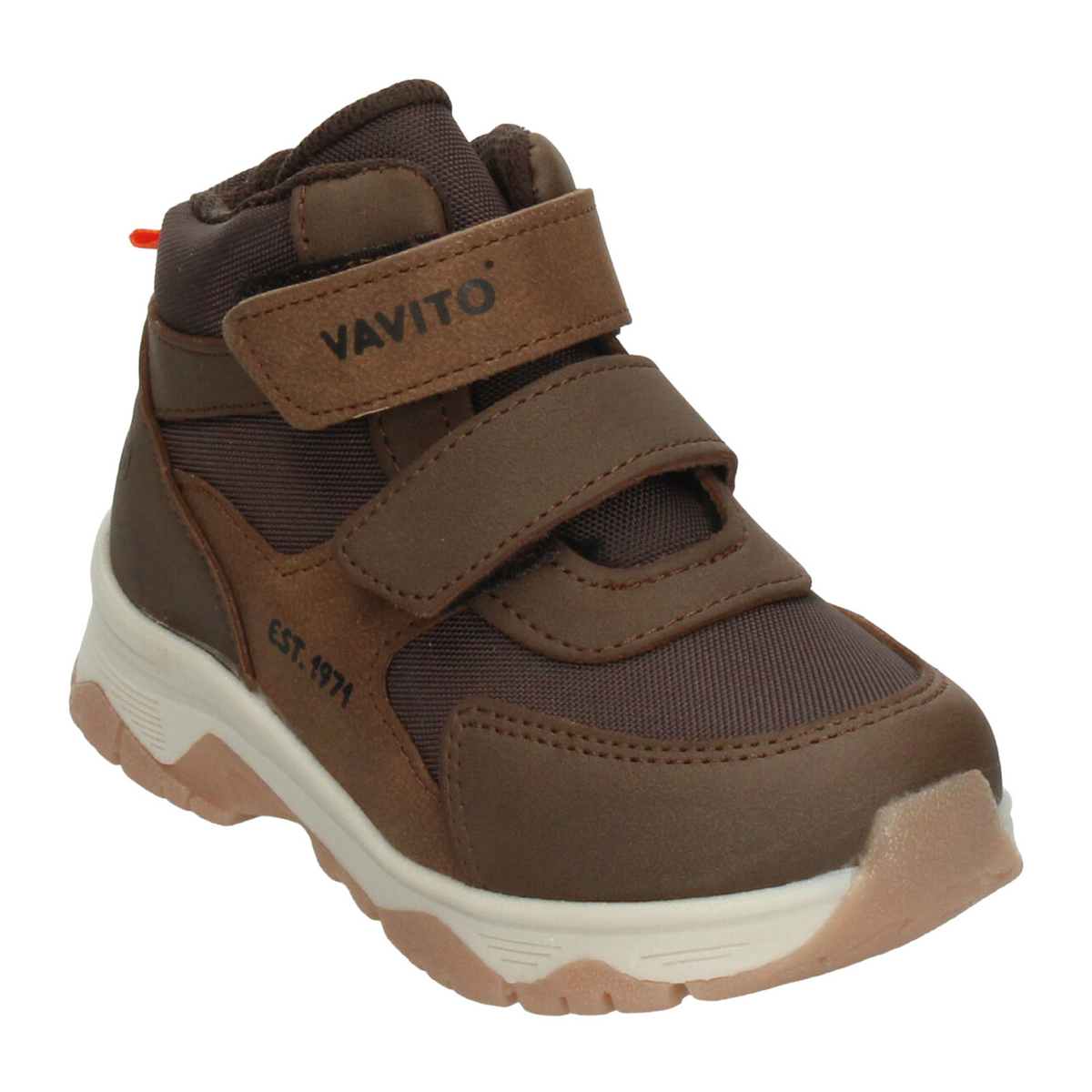 Bota Vavito Niño Café Casual Cintas Adhesivas Infantil T15-18, foto 2 de 10