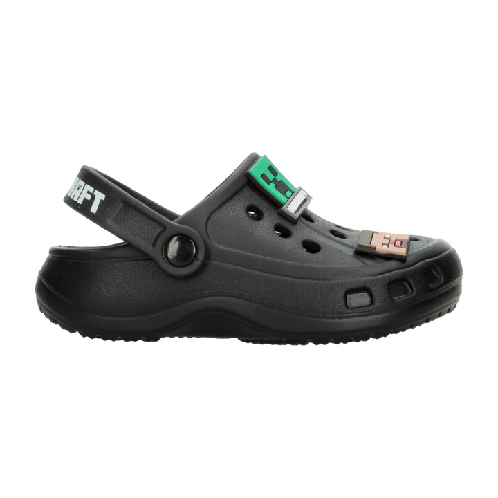 Sandalias Minecraft Negro para Niño T18-21 [MIF52]