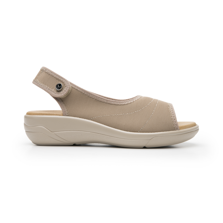 Sandalias Flexi Dama Beige Casual Para Mujer