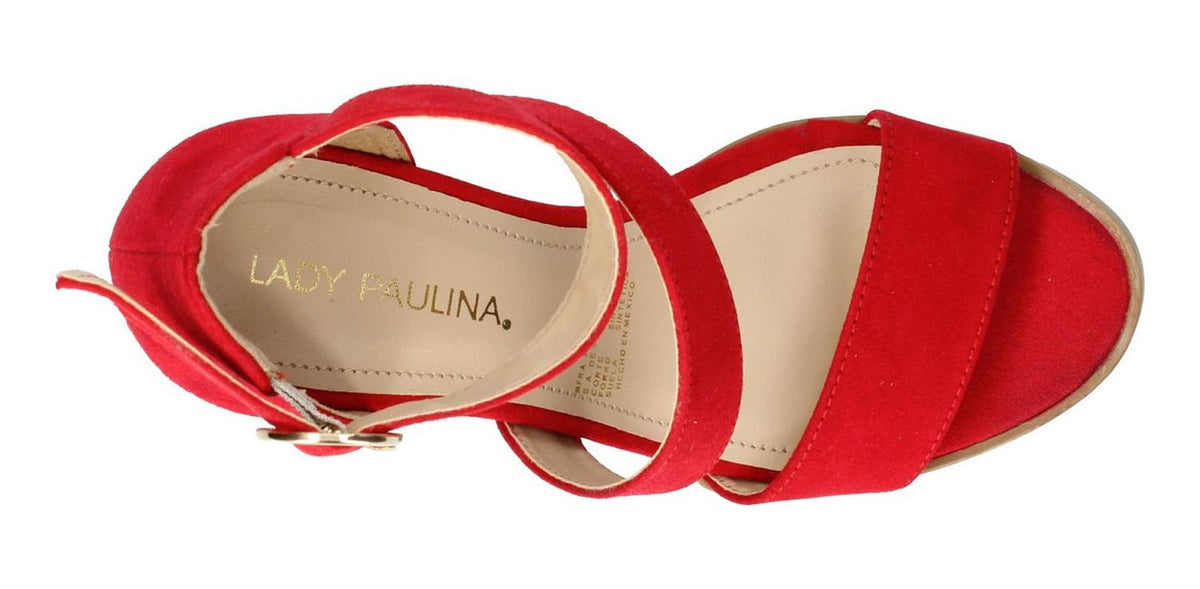 Sandalia Paulina Para Mujer 89020 Rojo [pau748], foto 5 de 6