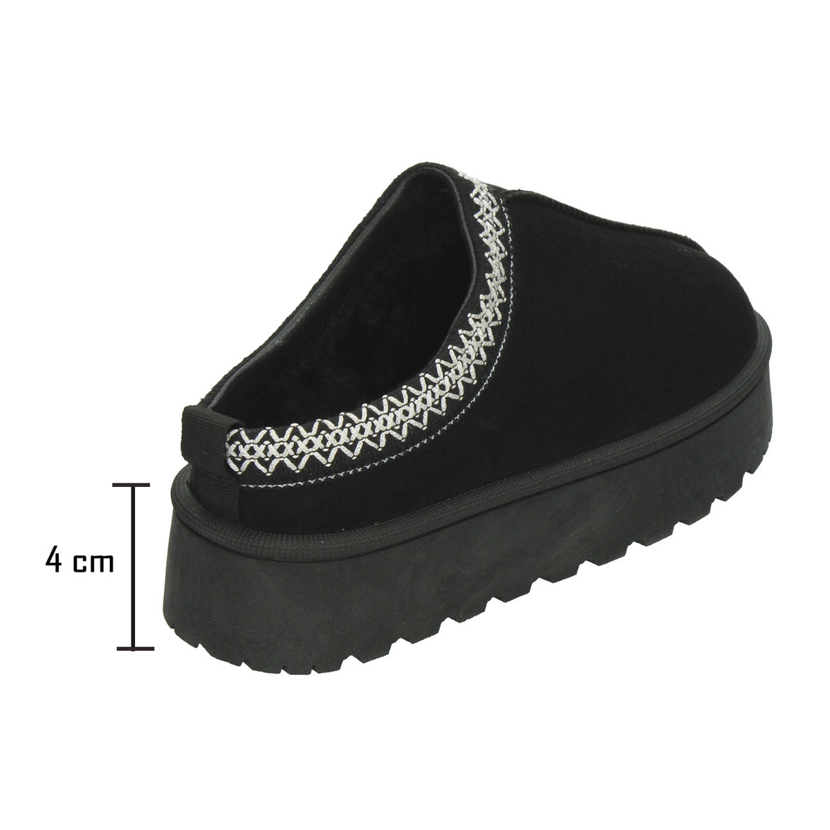 Zapato Perugia Dama Negro Zueco Casual Pantufla Plataforma Mujer, foto 3 de 10