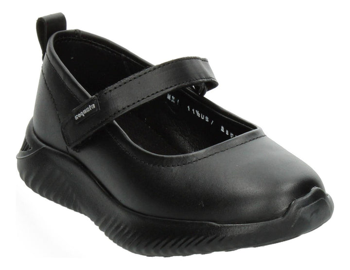 Zapato Escolar Coqueta Negro Para Niña [cta976]