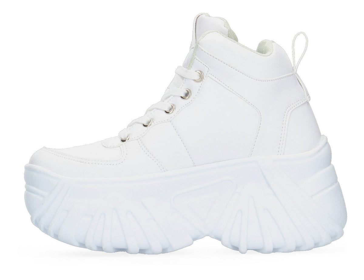 Tenis Bota Con Plataforma Blanco Para Mujer [mad23], foto 4 de 11