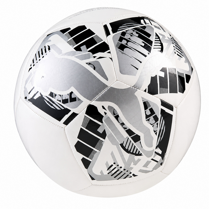 Balón Fútbol Puma Big Cat Blanco Plateado Deportivo
