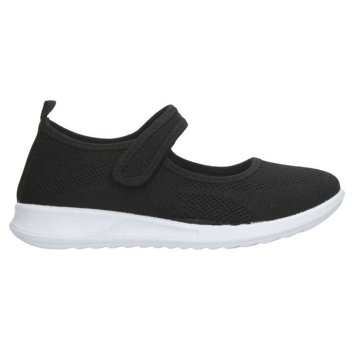 Zapato Berlin Dama Negro Confort Casual Cinta Adhesiva Mujer