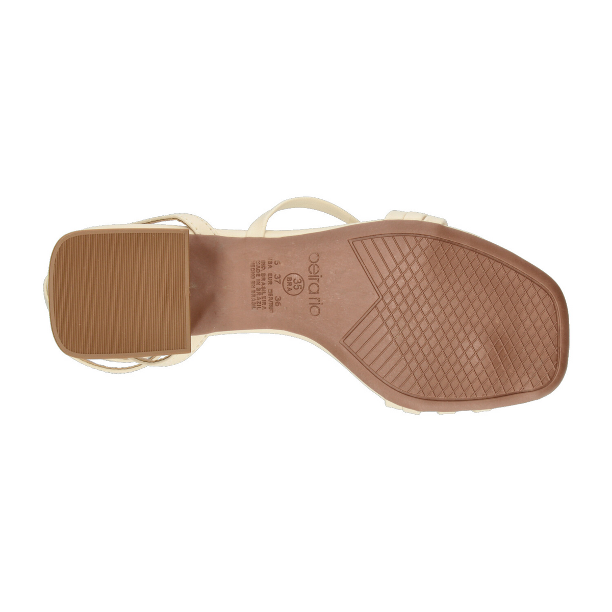 Sandalias Dama Beira Rio Crema Casual Mujer, foto 9 de 10