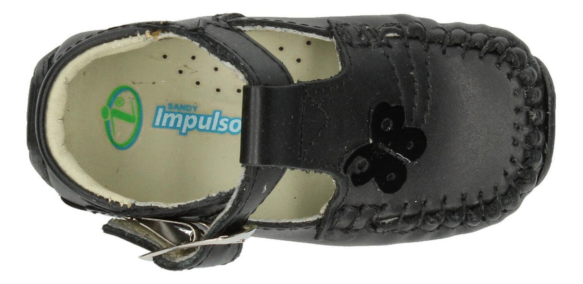 Zapato Pingo Bebé Niña Negro Gateador Hebilla Primeros Pasos T11-14, foto 9 de 10