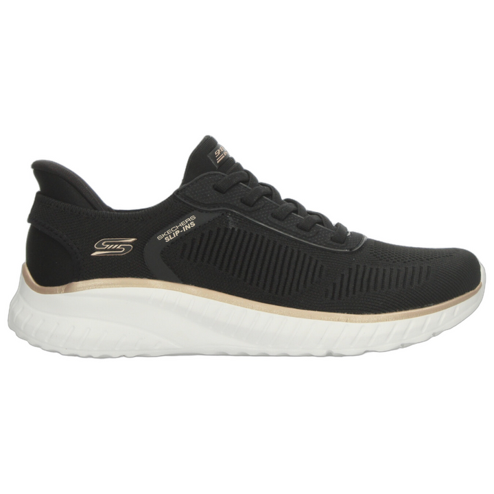 Tenis Skechers Bobs Slip-Ins Dama Negro Deportivo Mujer