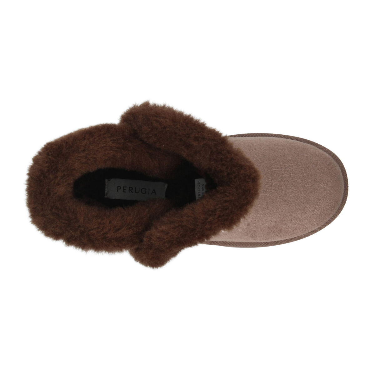Botín Perugia Dama Café Invierno Peluche Plataforma Casual Mujer, foto 8 de 10