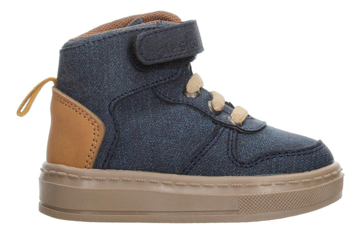 Botas Niño Toddler Blasito Azul Marino Velcro Ajustable