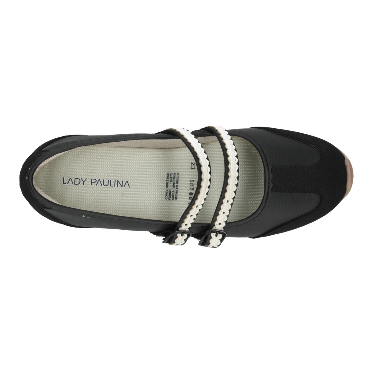 Flats Paulina Dama Negro Casual Mary Jane Mujer, foto 8 de 10