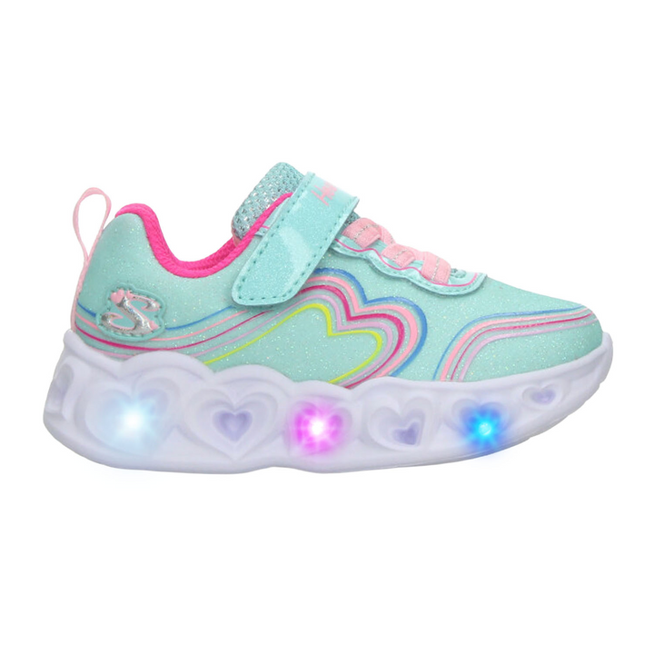 Tenis Skechers Niña Turquesa Luz Led Infantil T11-16