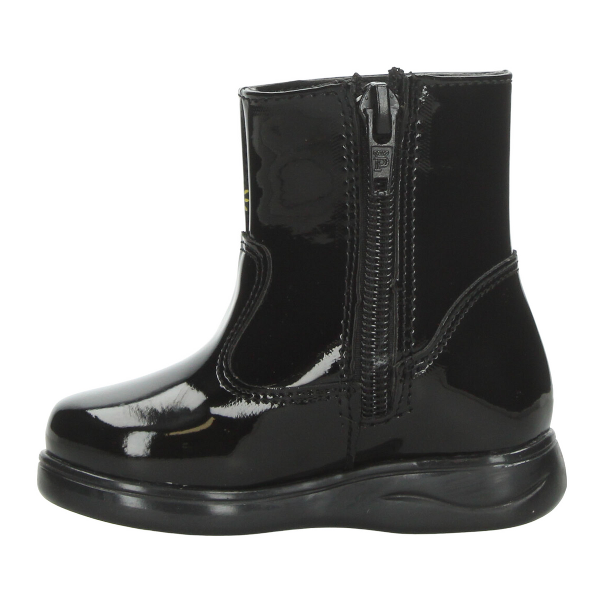 Bota Yuyin Niña Negro Casual Cierre Charol Infantil T15-18, foto 5 de 10
