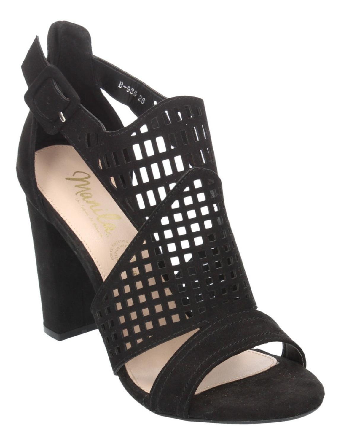 Sandalias Manila Para Mujer B936 Negro [mla296], foto 4 de 10
