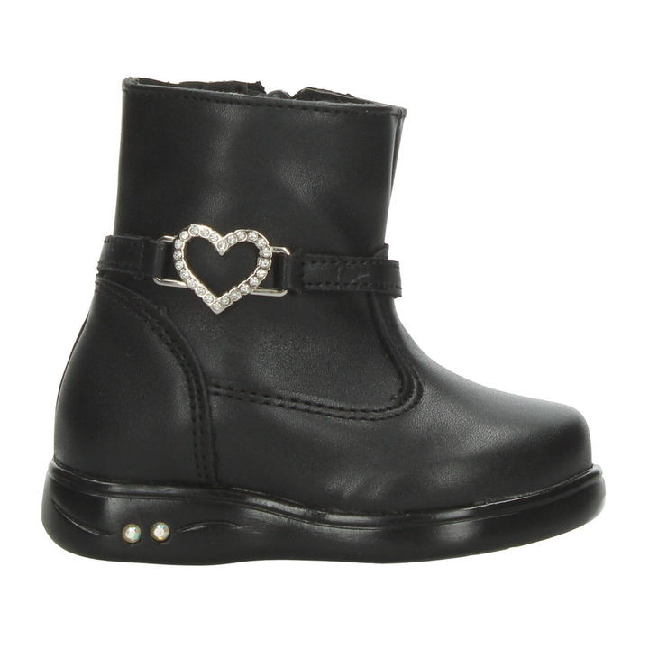 Bota Yuyin Niña Negro Casual Cierre Infantil T15-18