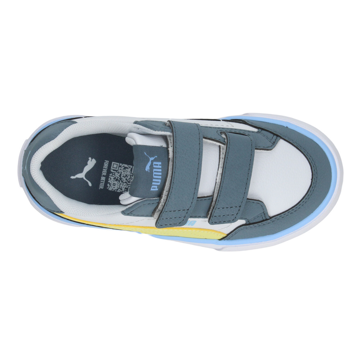 Tenis Puma Court Classic Niño Blanco Casual Infantil T17-22, foto 8 de 10