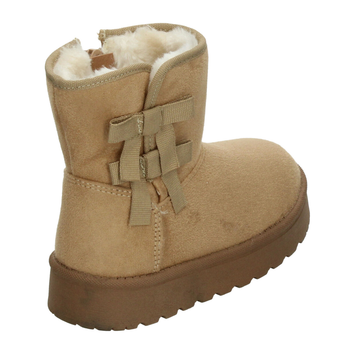 Bota Vavito Niña Beige Invierno Casual Peluche Infantil T18-22, foto 3 de 10