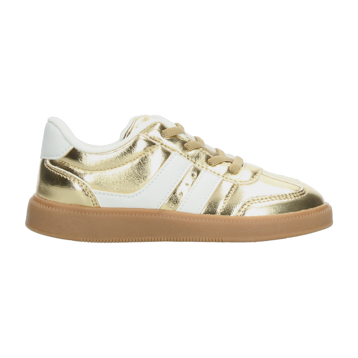 Tenis Coqueta Niña Dorado Casual Infantil T22-26