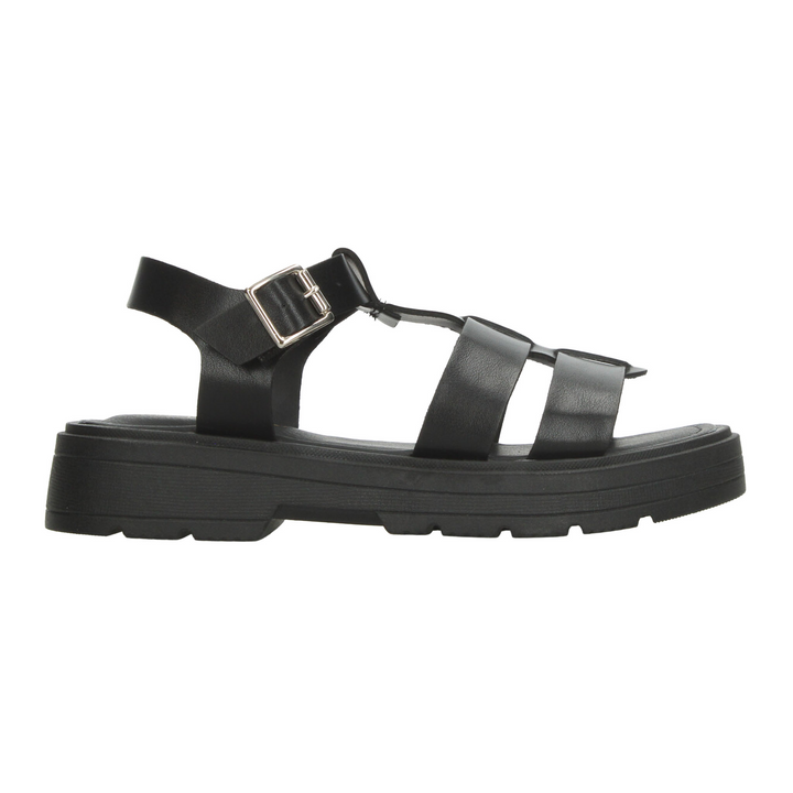 Sandalias Paulina Dama Negro Casual Para Mujer