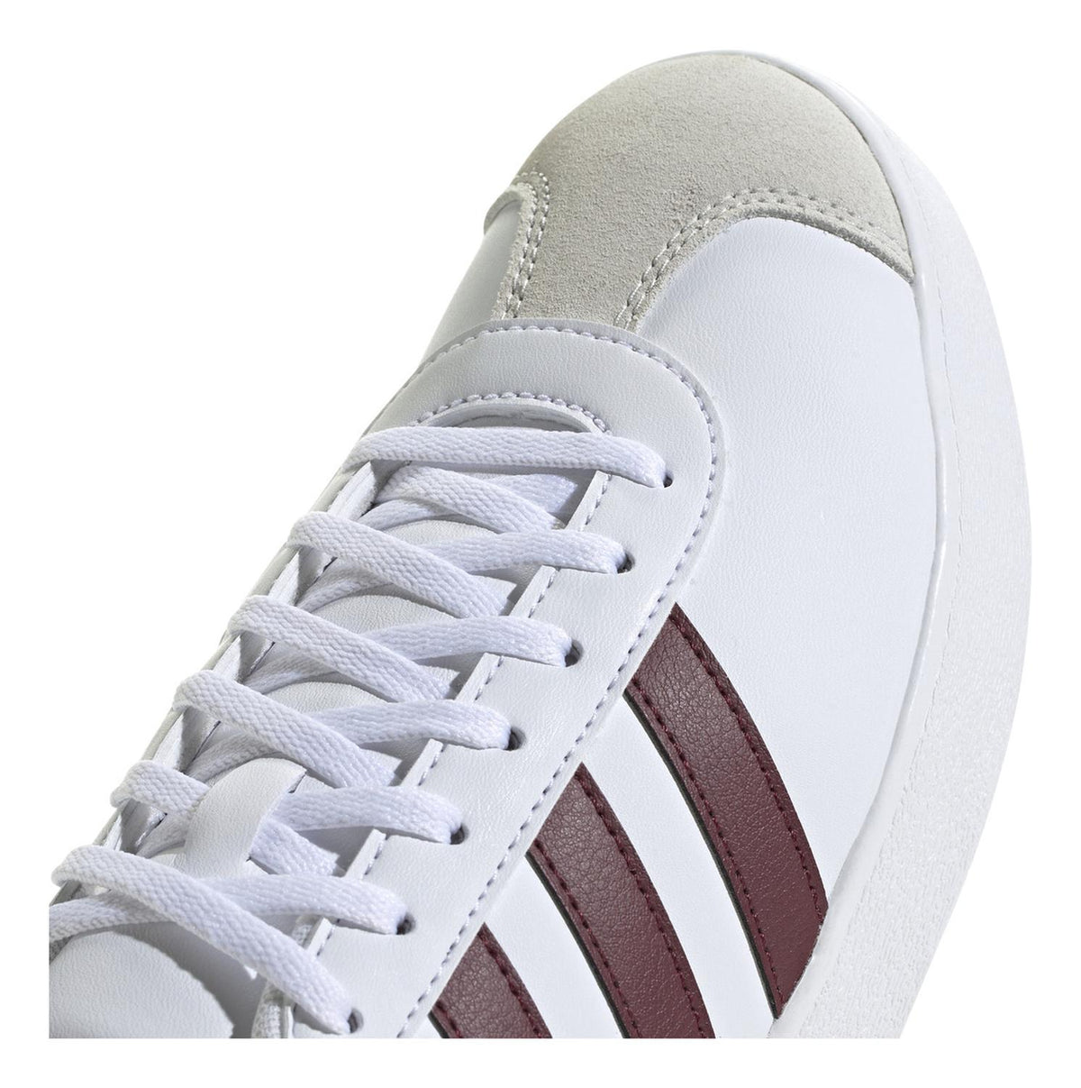 Tenis Hombre adidas Vl Court Base Color Blanco Rojo Gris Cintas Originales Casuales Ajuste Clásico S, foto 6 de 10