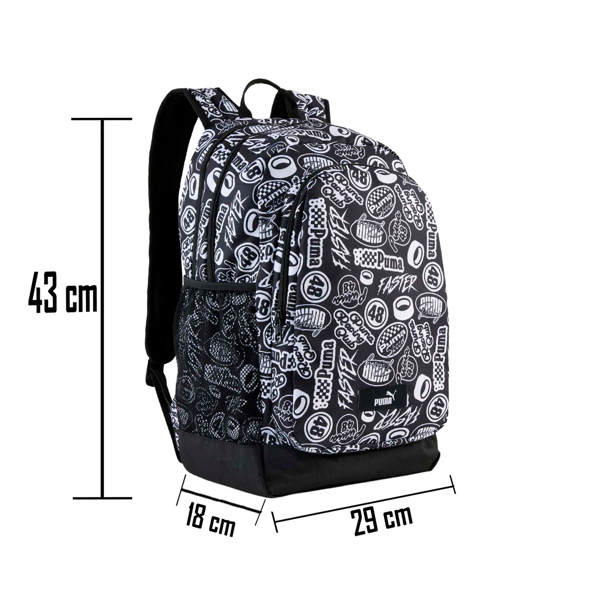 Mochila Puma Academy Negro Escolar Dama Hombre, foto 8 de 10