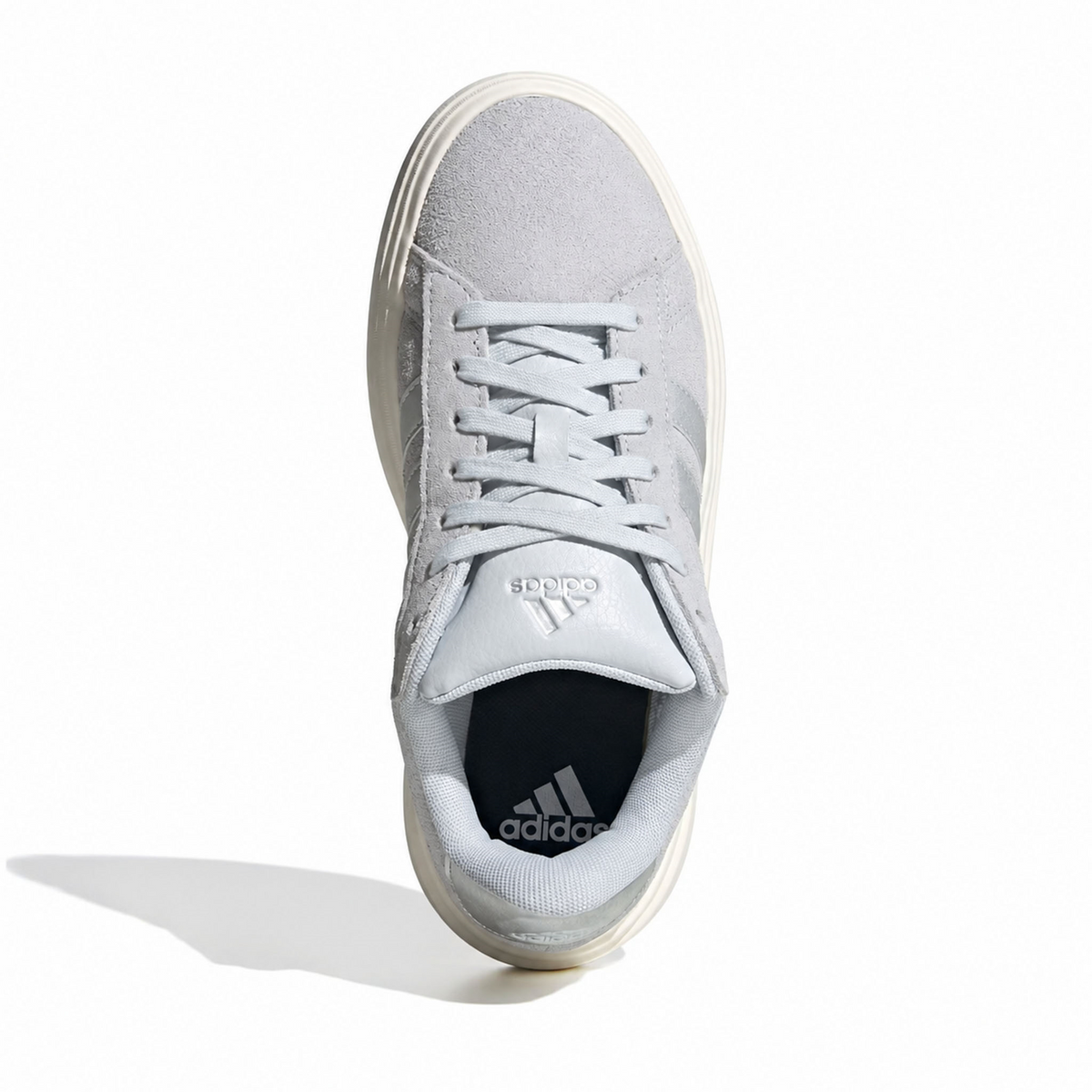 Tenis Adidas Grand Court Platform Dama Gris Casual Para Mujer, foto 7 de 10