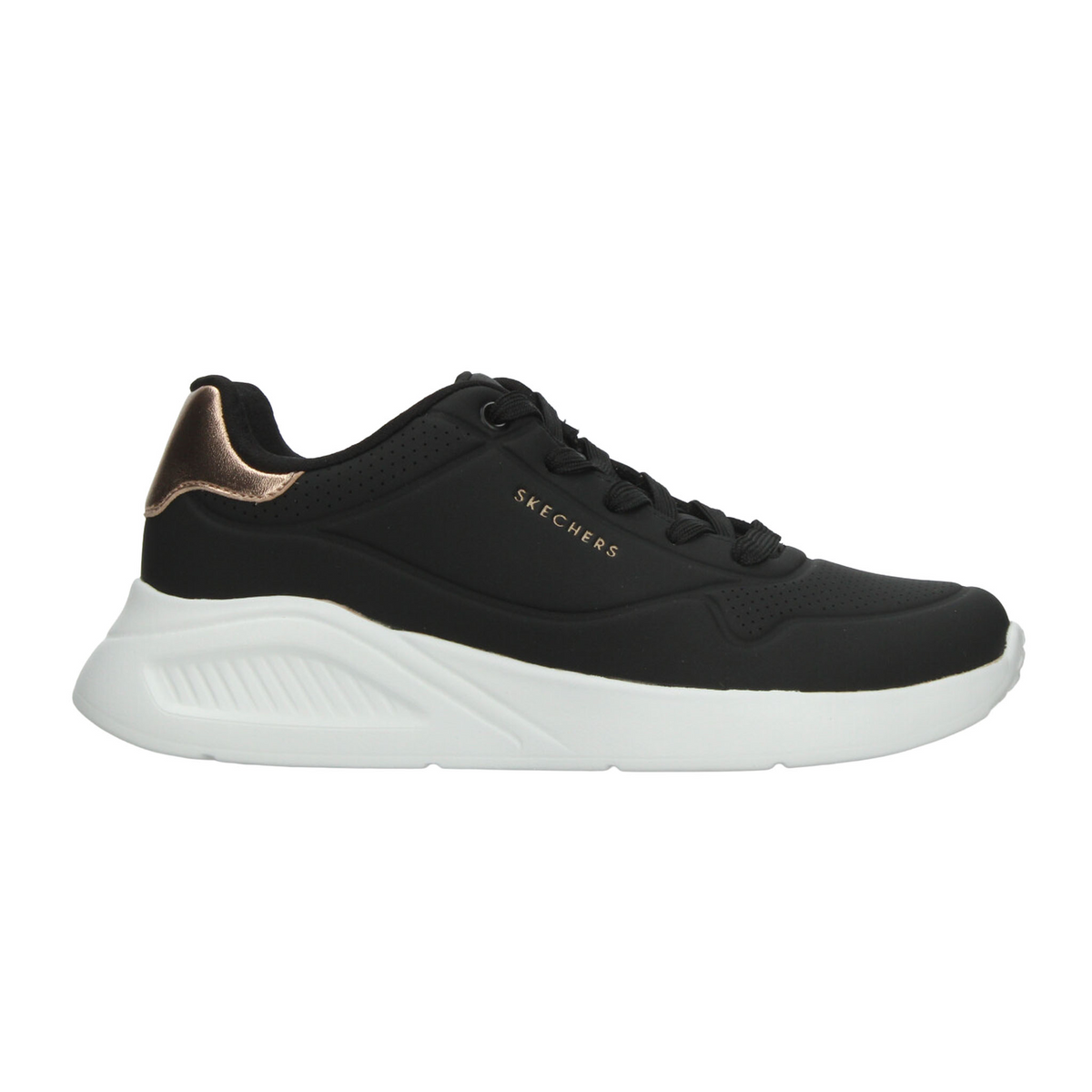 Tenis Skechers Uno Lite-Shimmer Dama Negro Deportivo Para Mujer, foto 10 de 10