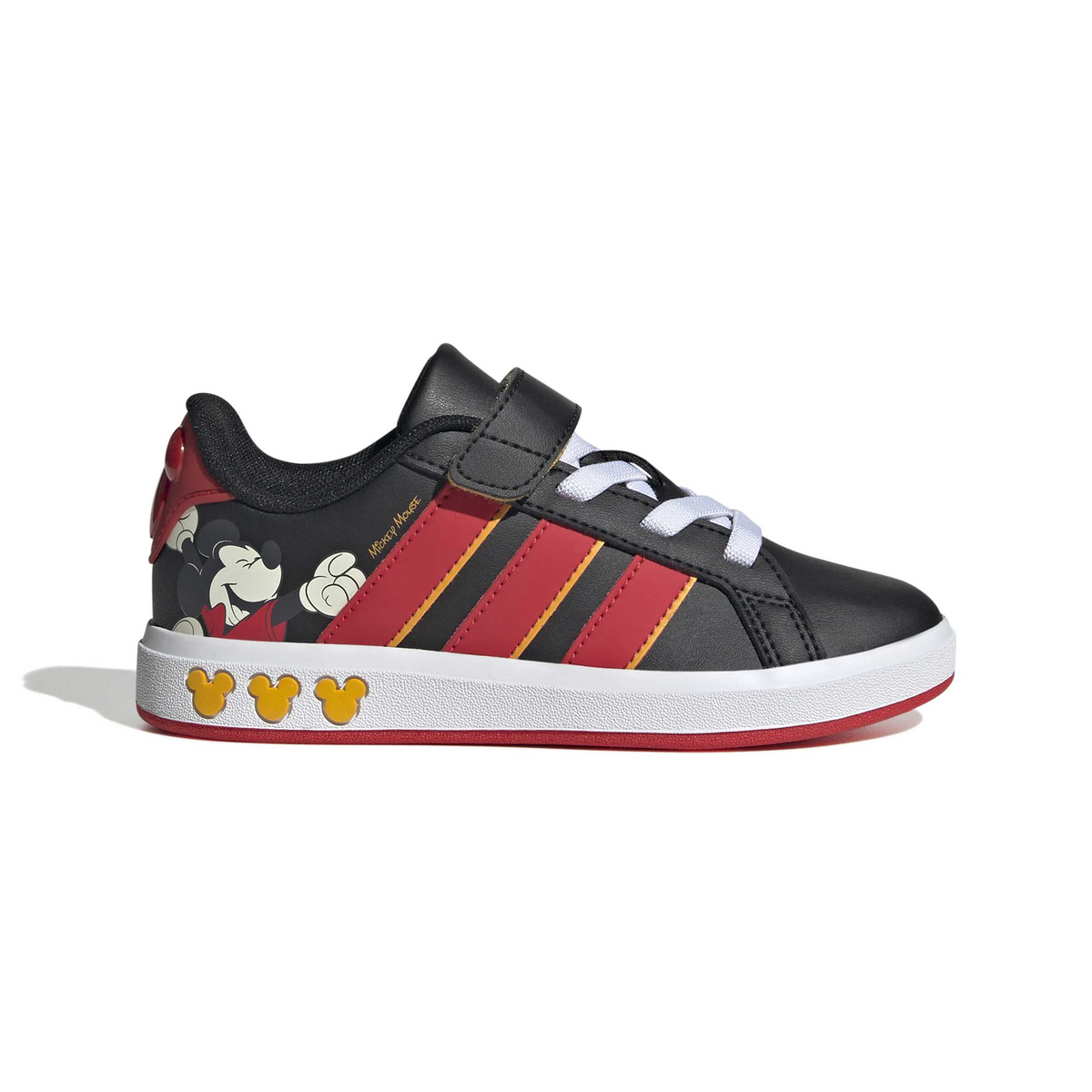 Tenis Adidas Mickey Grand Court Niño Negro Casual Infantil T16-22, foto 9 de 10