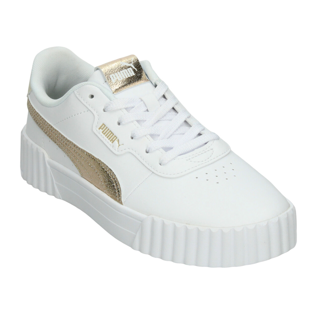 Tenis Puma Carina 3.0 Dama Blanco Dorado Casual Para Mujer, foto 4 de 10