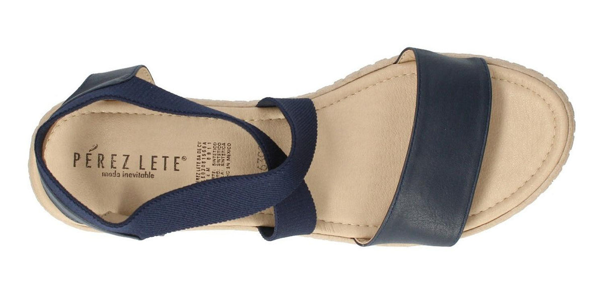 Sandalias Perez Lete Para Mujer 63093 Azul Marino [plt195], foto 5 de 6