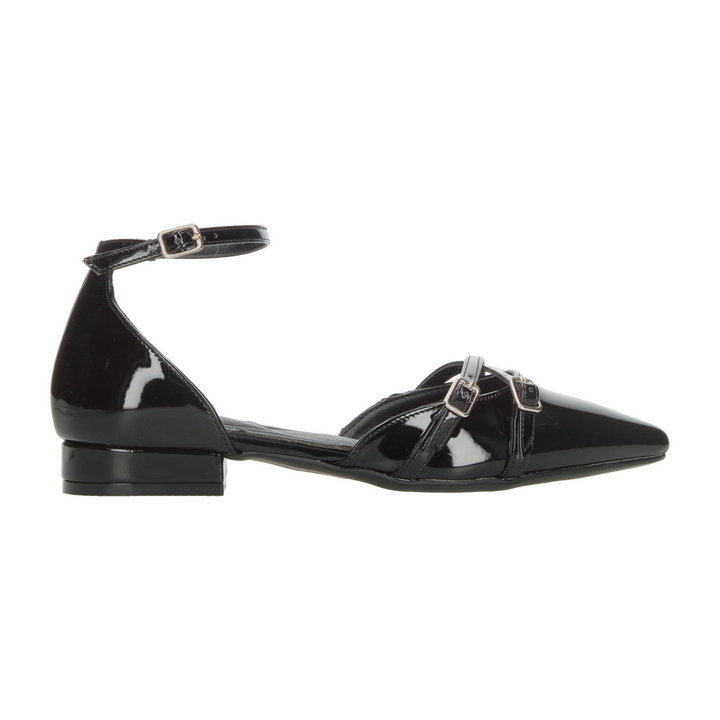 Flats Paulina Dama Negro Casual Para Mujer