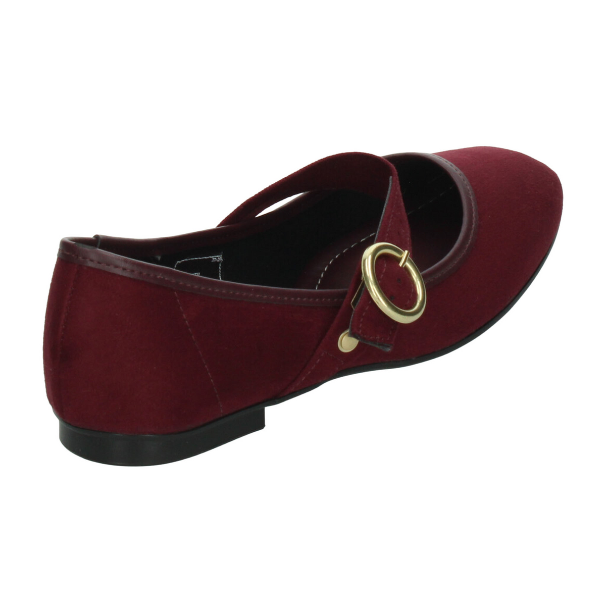 Flats Moleca Dama Rojo Casual Mary Jane Hebilla Mujer, foto 3 de 10