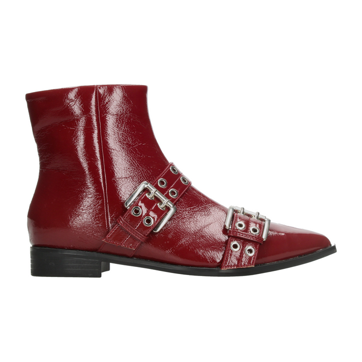 Botín Berlin Dama Rojo Casual Para Mujer