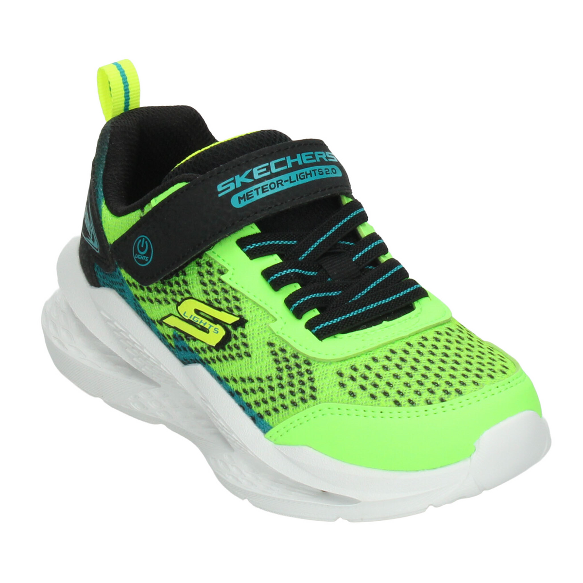 Tenis Skechers Meteor-Lights 2.0 Niño Verde Casual Led Infantil T17-22, foto 4 de 10