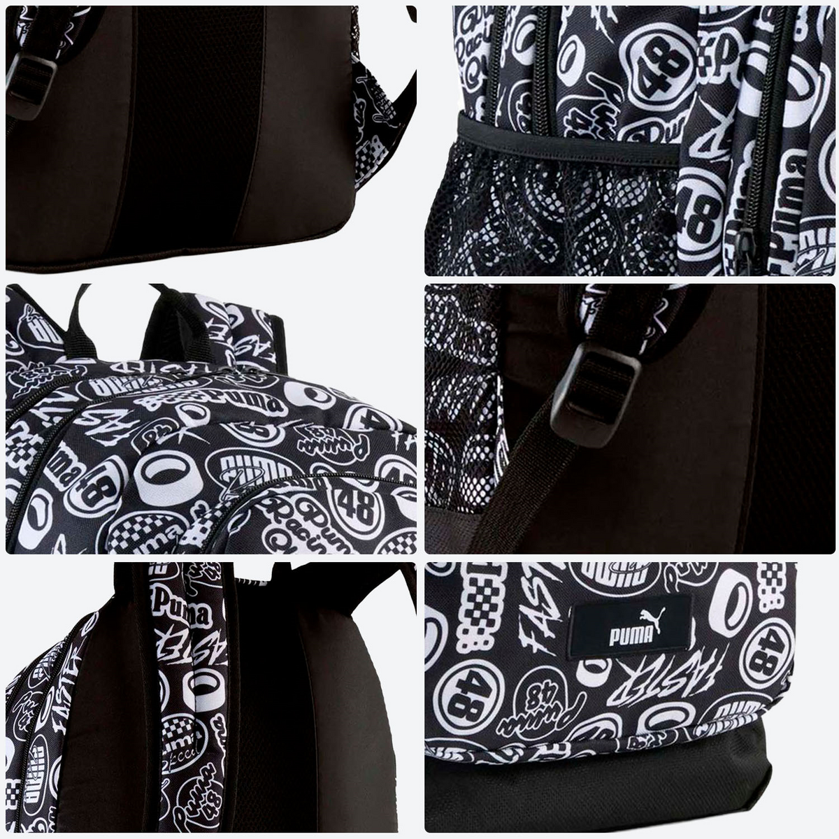 Mochila Puma Academy Negro Escolar Dama Hombre, foto 3 de 10