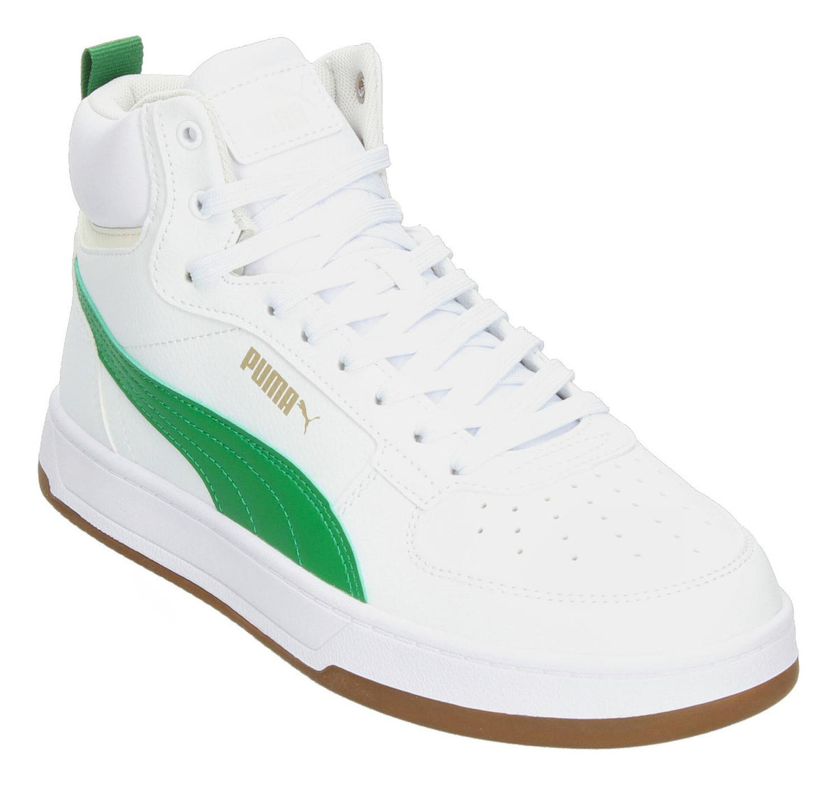 Tenis Puma Caven 2.0 Mid Blanco Con Verde Caballero Hombre, foto 6 de 12
