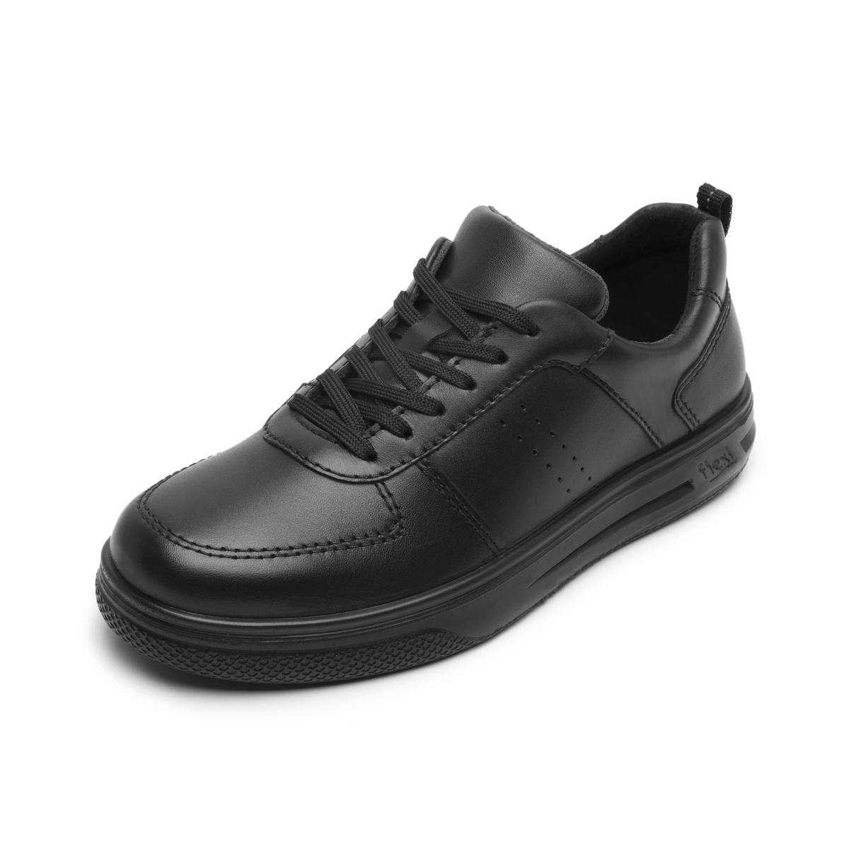 Zapato Flexi Niño Negro Escolar Cinta Cómodo Infantil T21-26, foto 3 de 10