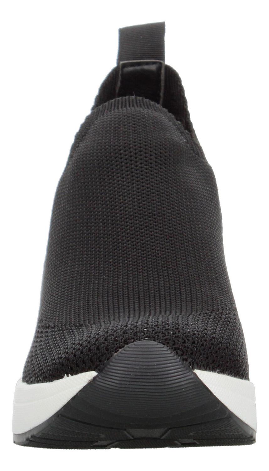Tenis Mujer Berlin Con Plataforma Platform Color Negro Con Blanco Cómodo Casual, foto 6 de 10