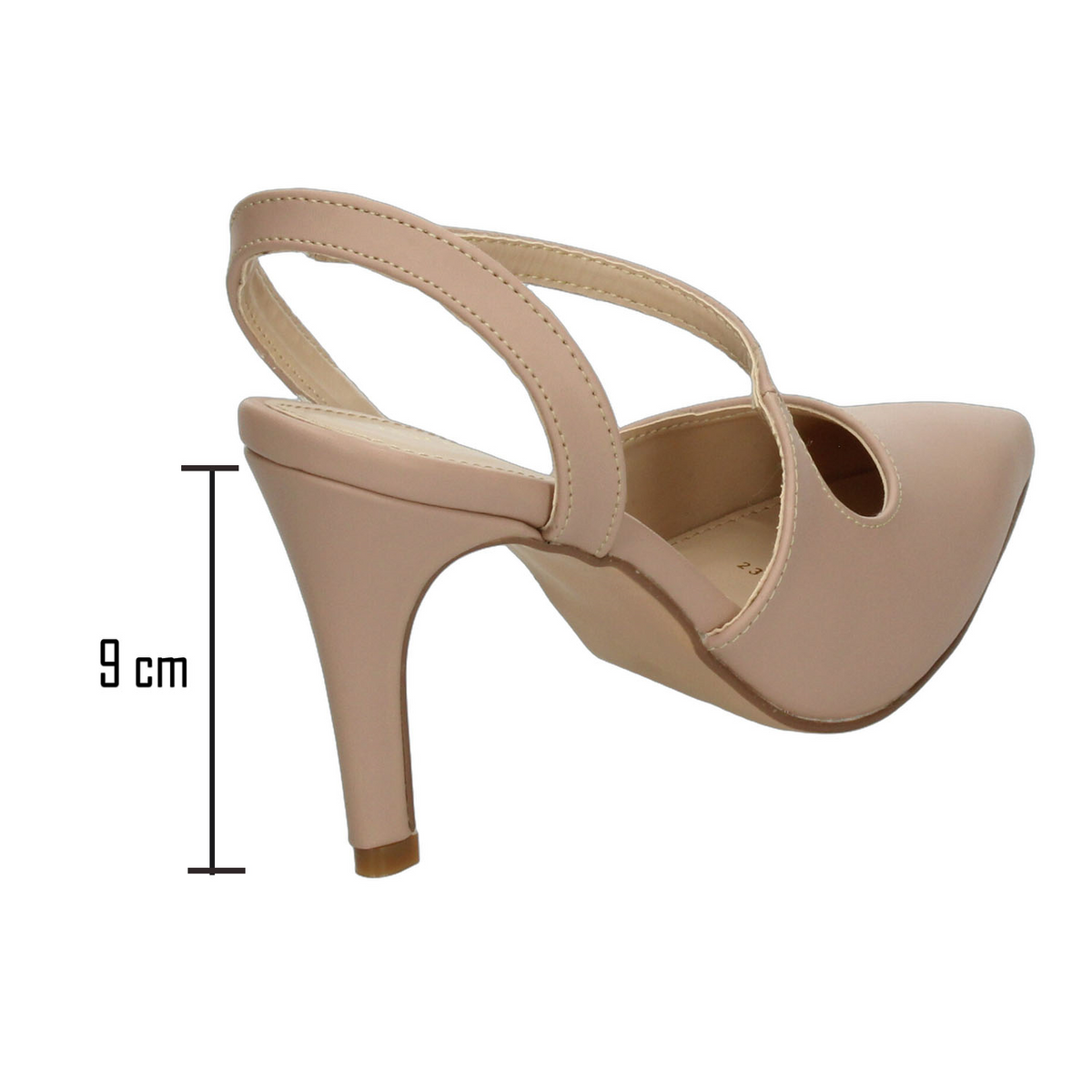 Zapatillas Paulina Dama Nude Formal Tacón Puntiagudo Mujer, foto 3 de 10