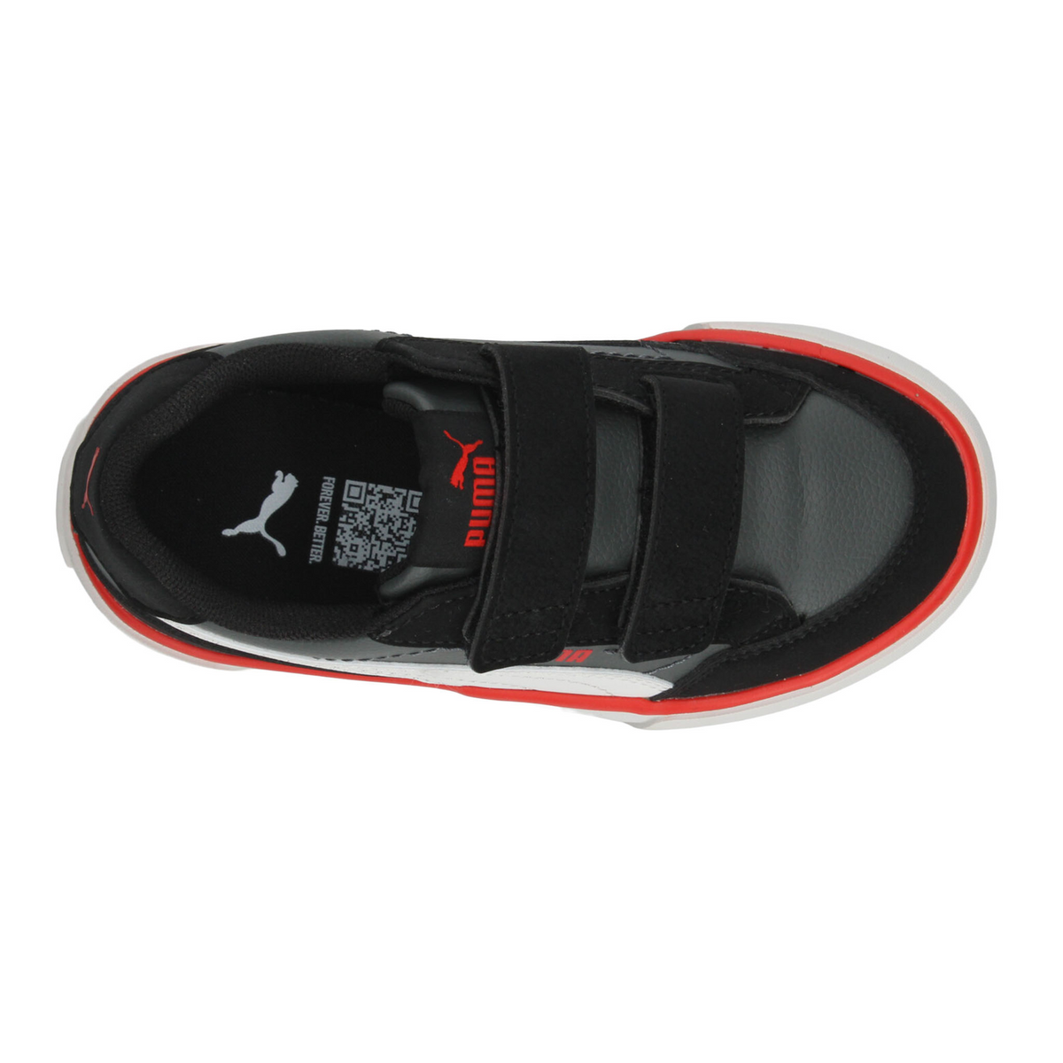 Tenis Puma Court Classic Niño Negro Casual Infantil T16-22, foto 8 de 10